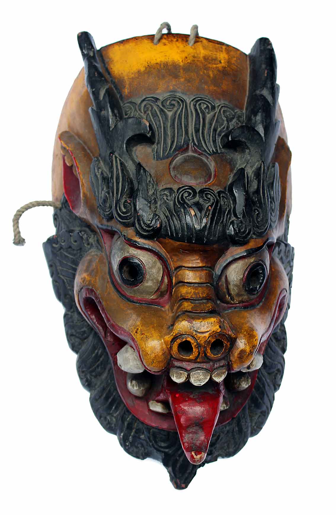 Tibetan Dragon Wooden Mask