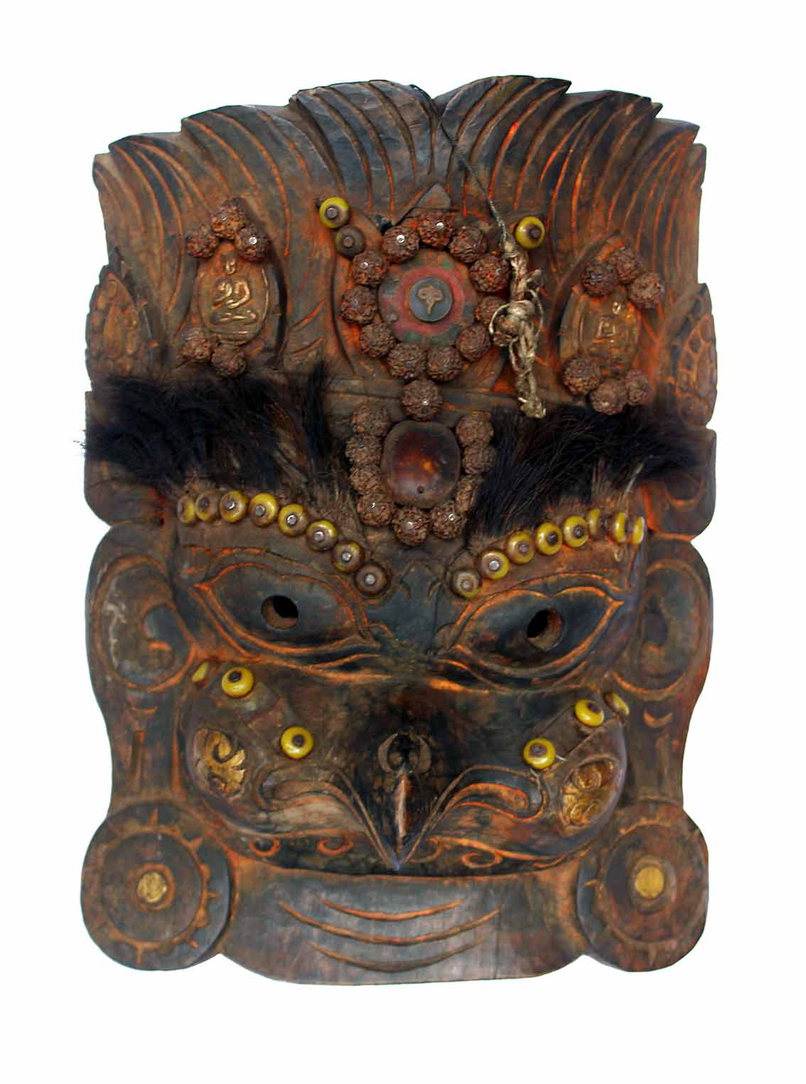 Tibetan Garuda wooden mask