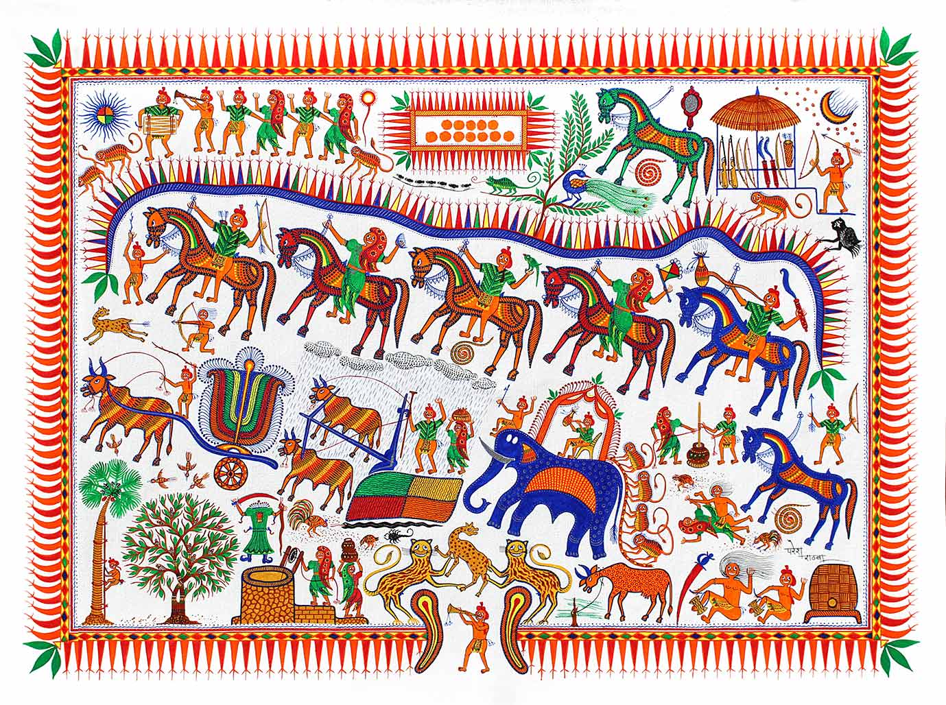 Gujarat Folk Painting - Rathwa