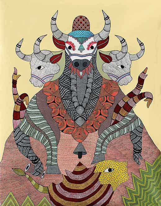 Gond Art  - Crocodile